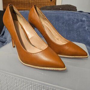 Brown/cognac high heels